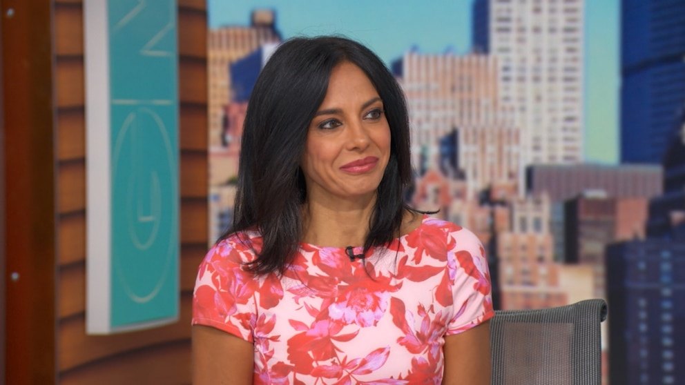 Dr. Tara Narula on the Good Morning America set during the FDA peptide review segment