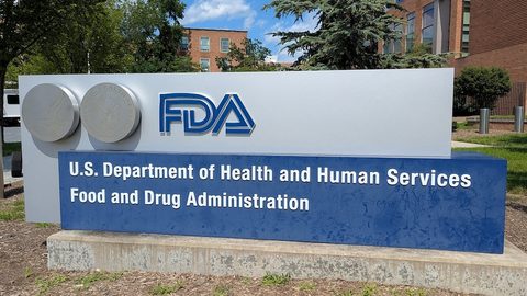 The FDA sign outside the agency&rsquo;s campus